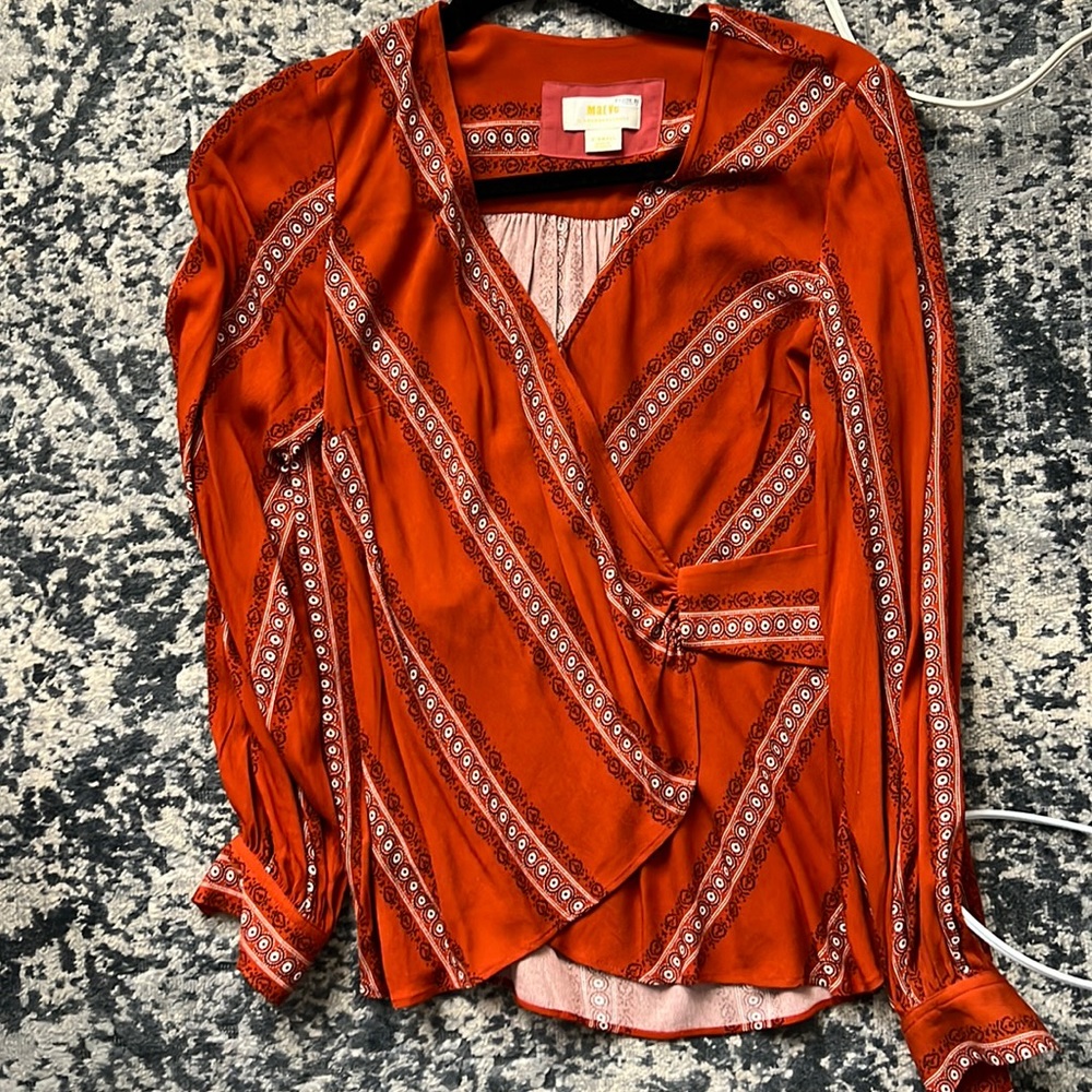 Anthropologie wrap top
